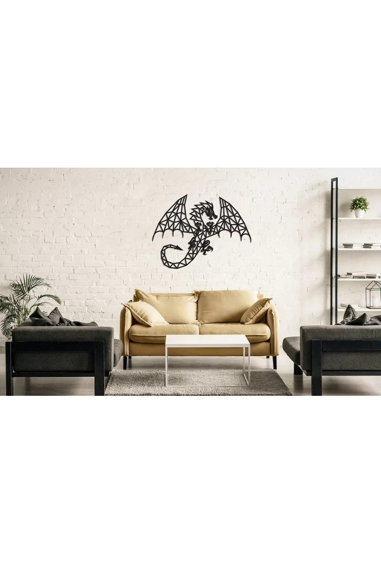 Деревянный интерьерный пазл EWA Design Дракон (94,8*71,6x0,7 см)