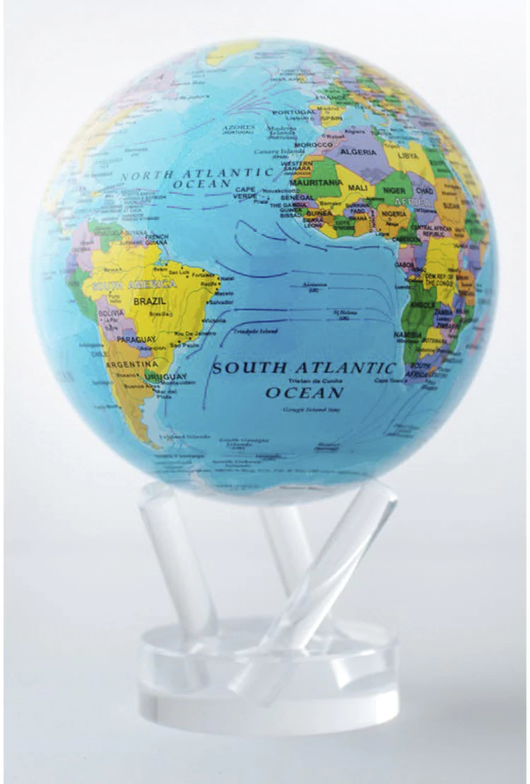 Самовращающийся глобус MOVA GLOBE d22 см с политической картой Мира