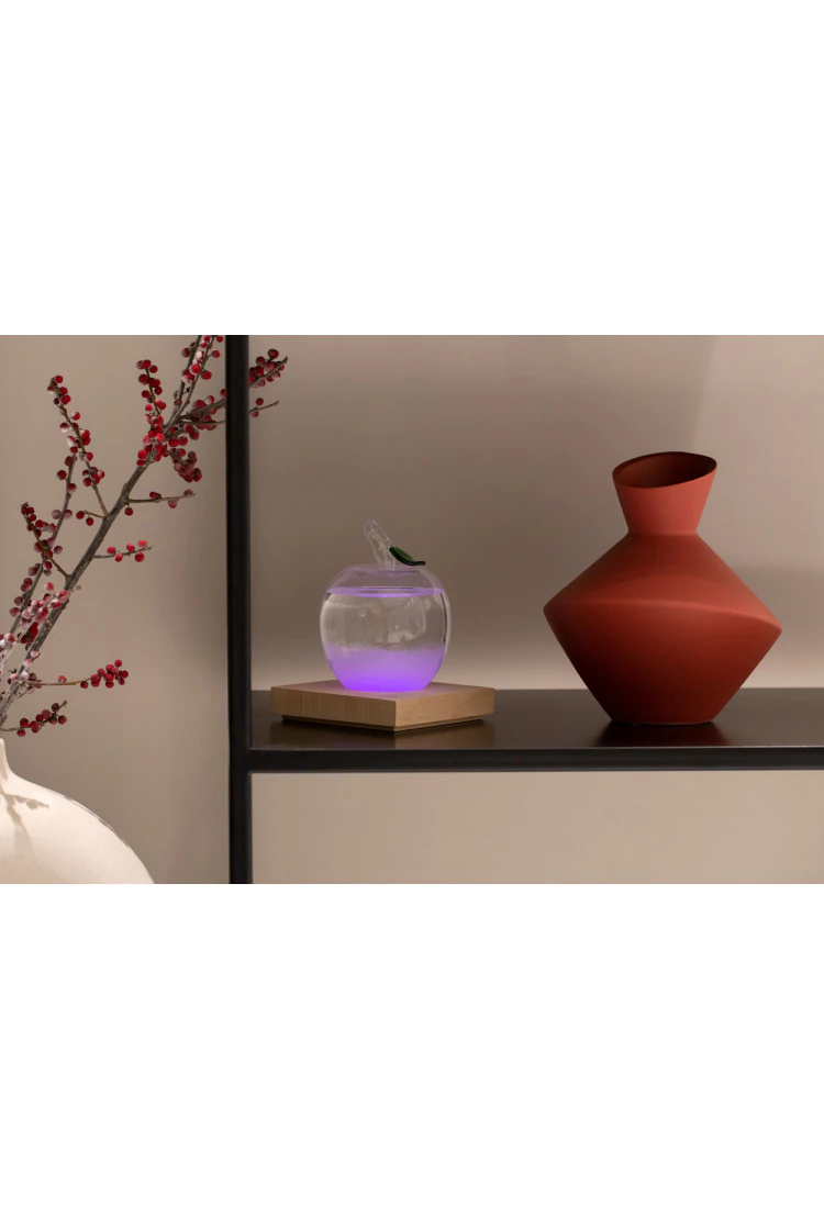 Штормгласс  (Stormglass) яблоко XL с RGB подсветкой и ДУ (14 см)