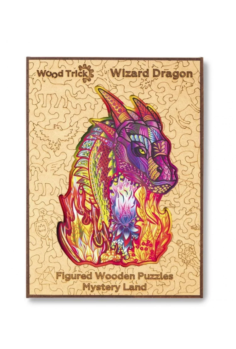 Деревянный пазл Wood Trick «Волшебный Дракон», 35x24 см