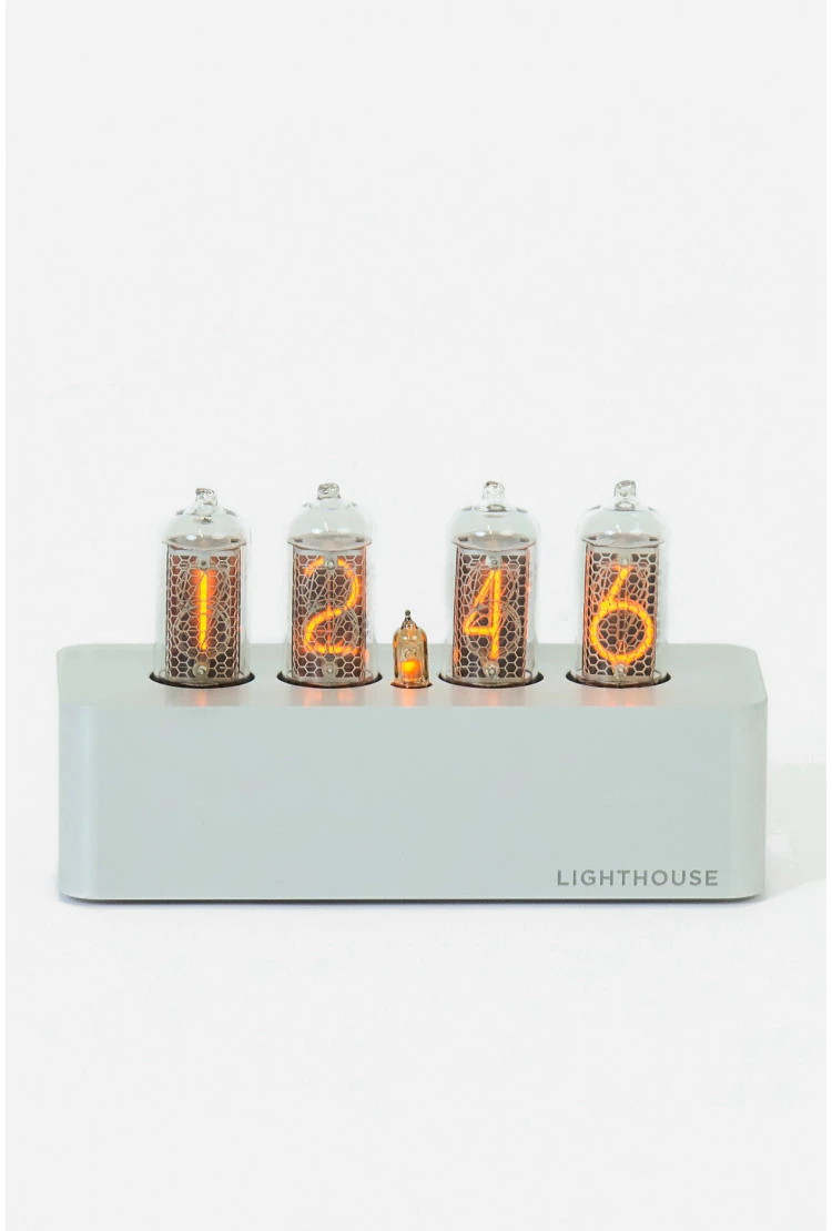 Часы на газоразрядных лампах Lighthouse 1.0 Steel
