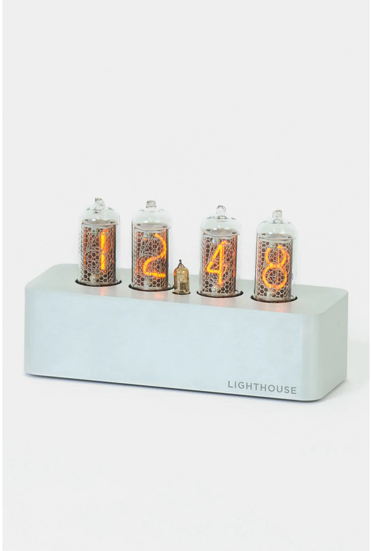 Часы на газоразрядных лампах Lighthouse 1.0 Steel