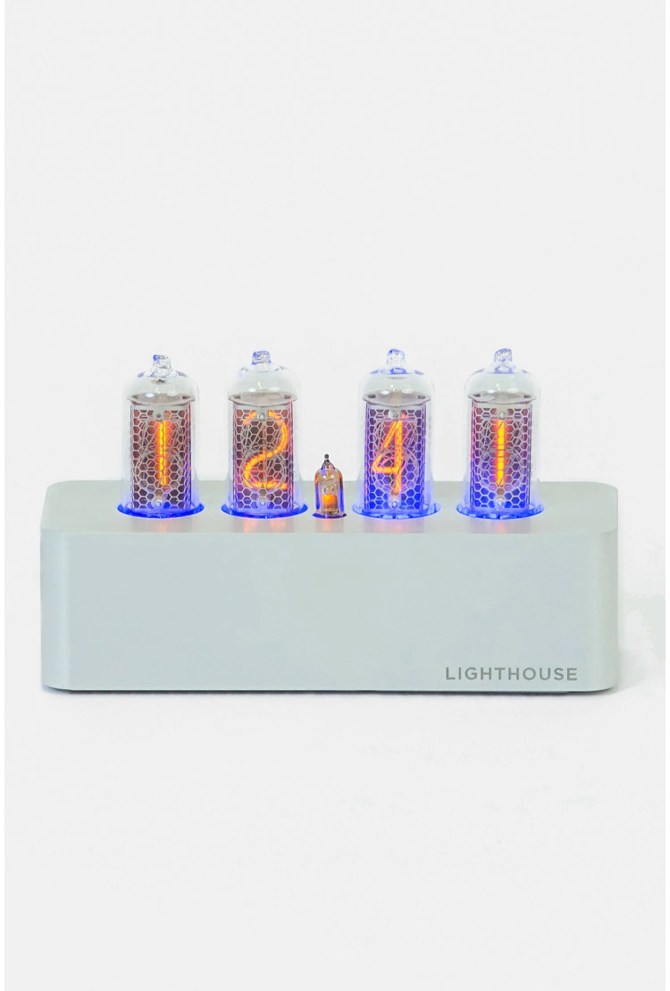Часы на газоразрядных лампах Lighthouse 1.0 Steel