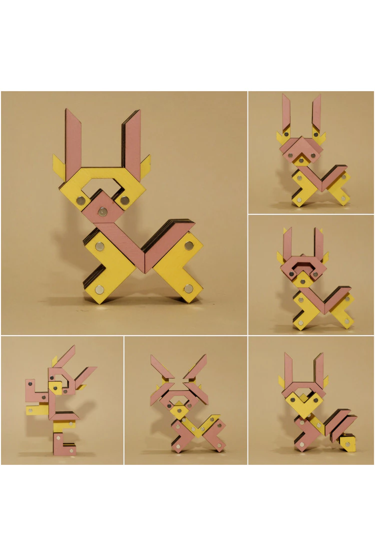 Детский конструктор Artformers 3в1 (Машинка, вертолет, олененок)