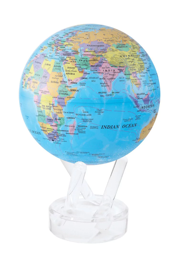 Самовращающийся глобус MOVA GLOBE d22 см с политической картой Мира