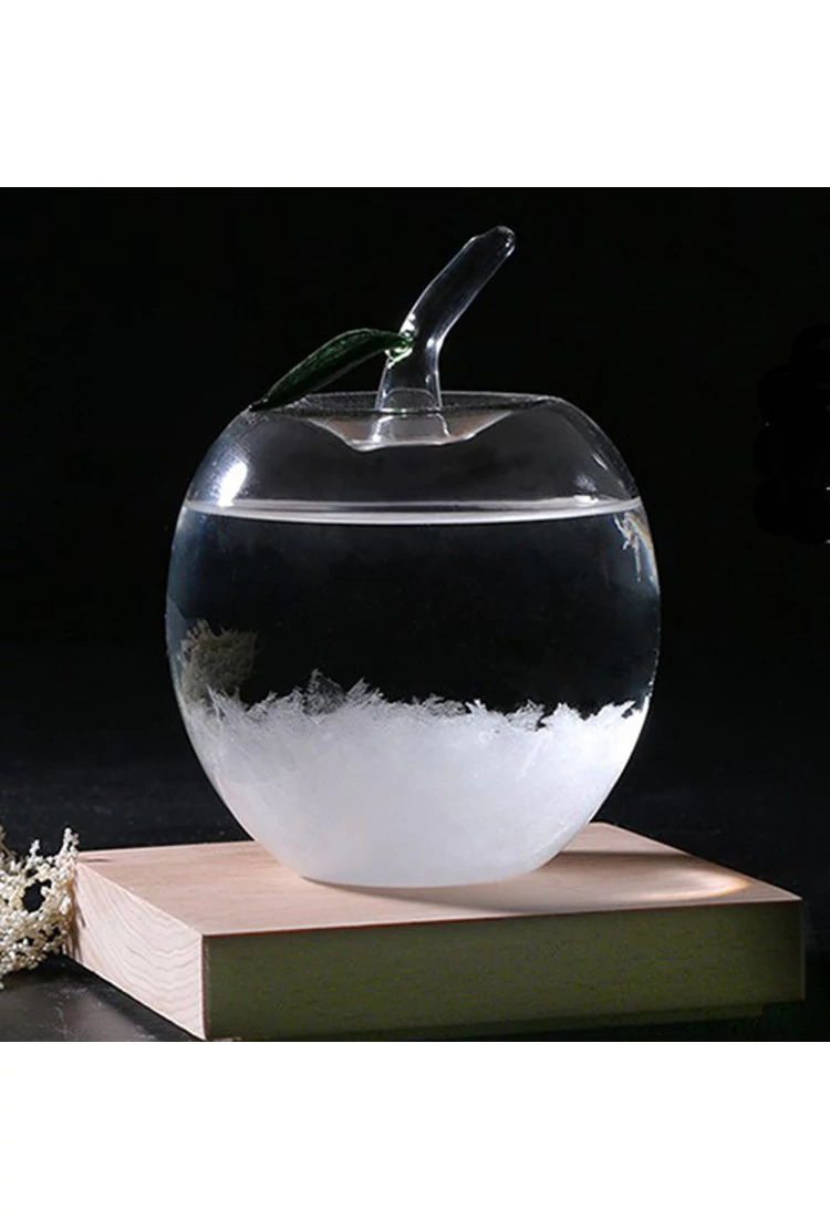 Штормгласс  (Stormglass) яблоко XL с RGB подсветкой и ДУ (14 см)