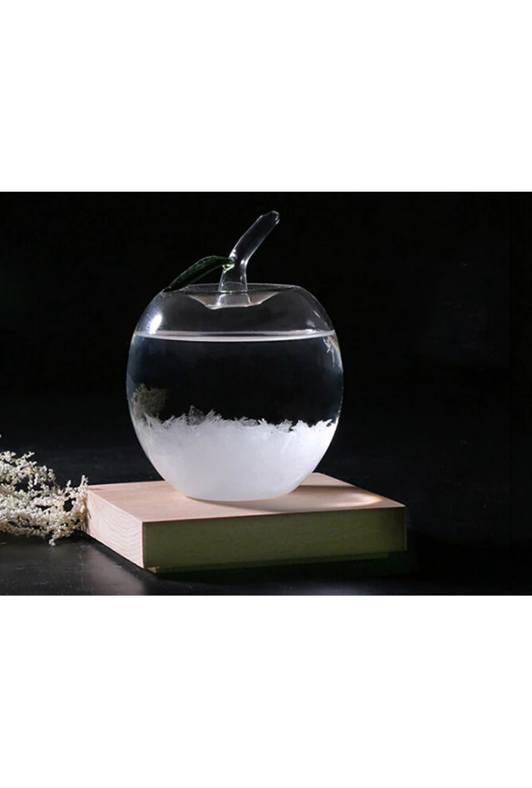 Штормгласс  (Stormglass) яблоко XL с RGB подсветкой и ДУ (14 см)