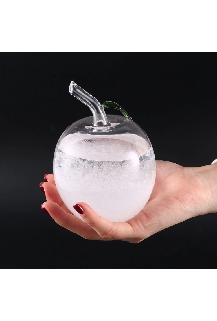 Штормгласс  (Stormglass) яблоко XL с RGB подсветкой и ДУ (14 см)