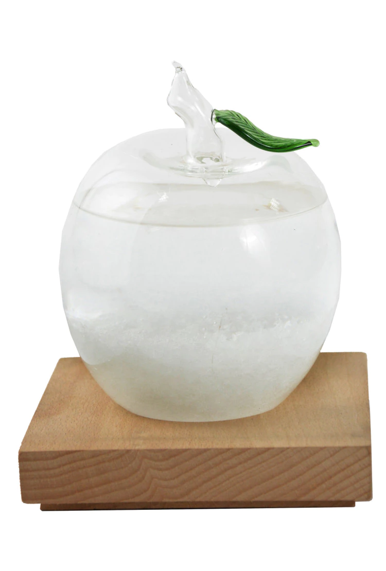 Штормгласс  (Stormglass) яблоко XL с RGB подсветкой и ДУ (14 см)